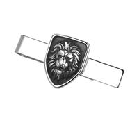 OIDEA Clip de Corbata León Fundición 3D Acero Inoxidable: Accesorio Vintage de Poder para Hombre, Regalo Cumpleaños y Boda