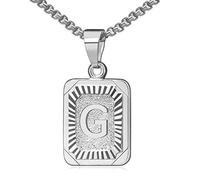 OIDEA - Collar con anillas de acero inoxidable, color dorado, Ohne Gravur, Acero inoxidable