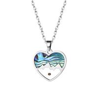 OIDEA Collar de Montaña con Semillas de Mostaza: Colgante de Forma de Corazón de Mujer Cristiano - Regalos Inspiradores para Esposa y La Novia