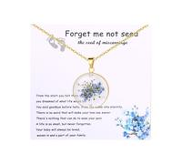 Oidea Collares de flores prensadas para mujer: collar conmemorativo de pérdida de embriones, joyería de recuerdo para pérdida de embarazo, dolor, condolencias, aborto espontáneo para madres, Acero