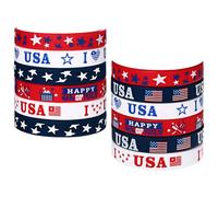 OIDEA Juego de pulsera unisex de silicona: 12 pulseras patrióticas de silicona de Estados Unidos, día nacional de Estados Unidos, 4 de julio, hockey, versículo de la Biblia Jesús, fe religiosa, regalo
