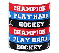 OIDEA Juego de pulsera unisex de silicona: 12 pulseras patrióticas de silicona de Estados Unidos, día nacional de Estados Unidos, 4 de julio, hockey, versículo de la Biblia Jesús, fe religiosa, regalo