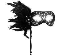 OIDEA Máscaras Mascarada Mujer:Máscara Portátil Plumas Veneciana Sexy Para Halloween Carnaval Fiesta Juego de Rol - Disfraces Cosplay