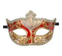 OIDEA Mascarilla veneciana para hombre, color rojo, disfraz de cosplay veneciano, disfraz de Venecia, Carnaval, juego de rol