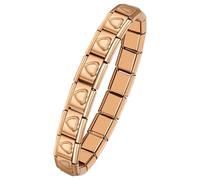 OIDEA Pulsera Italiana Charm Unisex: Brazalete Módulos Italiano de Acero Inoxidable para Mujer Hombre - Regalos