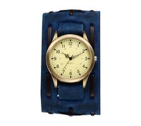 OIDEA - Reloj de pulsera para hombre, pulsera analógica, cuarzo, sistema de 24 horas, esfera grande Steampunk Rock ajustable con números árabes, fácil de leer - regalo de cumpleaños y fiestas del