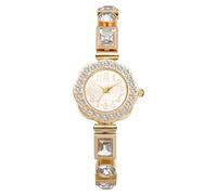 OIDEA - Reloj de pulsera para mujer, con esfera redonda, con números árabes, desmontable, analógico, cuarzo, fluer, regalo de San Valentín, cumpleaños, blanco