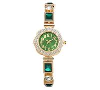 OIDEA Reloj Diamante de Imitación Mujer: Reloj de Cuarzo Analógico con Esfera Números Árabes de Claro y Fácil de Leer y Correa Cristales Decorativos Ajustable - para Ocio Negocios Regalos