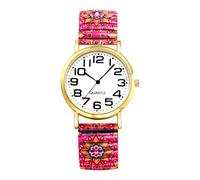 OIDEA Reloj Elástico Boho Mujer: Relojes Redondo de Cuarzo Analógico para Señora Escala Números Arábigos Grandes Claros y Fáciles de Leer Correa de Aleación - para Ocio Negocios Regalos