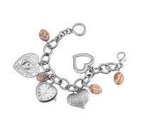 OIDEA Reloj Pulsera de Corazón Mujer: Joyería Nativa Americana Estilo Vintage con Piedras Naturales y Esfera de Nácar Madre y Novi
