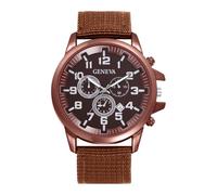 OIDEA Reloj Táctico Analógico Hombre: Reloj De Cuarzo De Escala con Números Arábigos Esfera Decorativa con Tres Ojos De Manecillas Luminosas Correa De Nailon - para Regalo