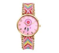 OIDEA Relojes Analógicos Elástica Mujer: Reloj Cuarzo Redondo de Correas de Trenzada para Escala Números Arábigos - Ropa Diaria