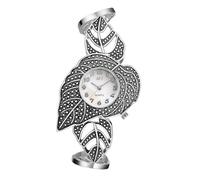 Oidea Relojes de pulsera para mujer: cierre en T, vintage, gótico, floral, números arábigos, analógicos, de cuarzo, para mujer, relojes de pulsera casuales para mujer