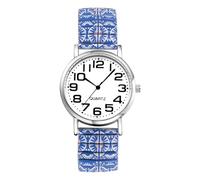 Oidea Relojes de pulsera para mujer: esfera grande bohemia, números arábigos, analógicos, de cuarzo, fácil lectura, correa elástica de acero inoxidable, reloj casual para mujer, 6. Colorido