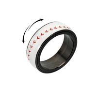 OIDIMS Anillo giratorio de béisbol para hombres y mujeres, con temática deportiva, acero inoxidable, giratorio, alivio del estrés, ansiedad, preocupación, ajuste cómodo, joyería de moda para fanáticos