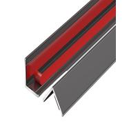 OIEWRYZLE Protector de Esquinas de aleación de Aluminio Reforzado - Protector de Bordes de Pared for Uso doméstico y Comercial, fácil instalación (1 Unidad)(Gray,120cm)