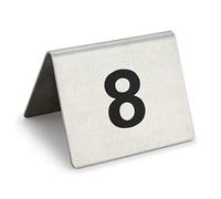 OIFAODAO, 1 a 50/1 a 100, doble cara for un fácil reconocimiento, tarjeta de etiqueta número escritorio, asiento mesa,6x1,9 pulgadas/No. 1-100/largo: 40*ancho: 50 mm,Mesa del restaurante.(100)