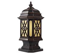 OIFAODAO, 1 Pa Bro Outdo Pill La Rur Fen De Colu C Ca Alumini Exteri Tab Lig F Pat Pos FL Gard Decoración ，Tapa para lámpara de Pilar Exterior(7in*20.8in)