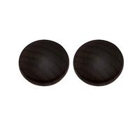 OIFAODAO, 2 uds perillas de madera for gabinete, tiradores, manija armario nogal negro, perilla puerta cocina con tornillos montaje,Tiradores de madera para puertas