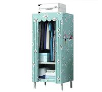 OIFAODAO, 66x45x170CM, Armario de Lona for Ropa portátil Gabinete Almacenamiento Tela Acero, Multifuncional Gran Capacidad ，Armario portátil(F)