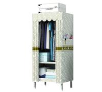 OIFAODAO, 66x45x170CM, Armario de Lona for Ropa portátil Gabinete Almacenamiento Tela Acero, Multifuncional Gran Capacidad ，Armario portátil(A)