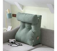 OIFAODAO Almohada para Leer, Almohada de Lectura Decorativa, Almohada Triangular for TV(Jasmine Blue,45x55x30 CM)