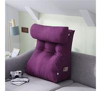 OIFAODAO Almohada para Leer, Almohada de Lectura Decorativa, Almohada Triangular for TV(Mystic Purple,55x60x30 CM)