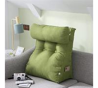 OIFAODAO Almohada para Leer, Almohada de Lectura Decorativa, Almohada Triangular for TV(Olive Green,45x55x30 CM)