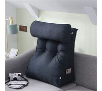 OIFAODAO Almohada para Leer, Almohada de Lectura Decorativa, Almohada Triangular for TV(Smoke Polish,55x60x30 CM)