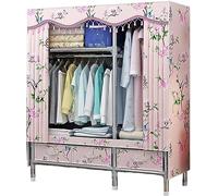 OIFAODAO, Armario De Lona,Estantes Grandes Tela con Barra for Colgar Ropa, Plegable for Dormitorio,A-120x45x168cm ，Armario portátil