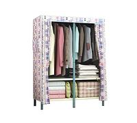 OIFAODAO Armario de Lona for Dormitorio, Organizador de Almacenamiento, Armario de Ropa, Armario, Estante portátil de Tela no Tejida, Estante for Ropa, Muebles de Dormitorio(172 * 128 * 48CM)