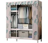 OIFAODAO, Armario, De Lona, Tela con Barra for Colgar, Ropa Plegable Organizador Almacenamiento for,Bolsos,A-105x45x172cm ，Armario portátil(B)