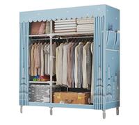 OIFAODAO, Armario De Tela Plegable, Portátil, Organizador, Ropa, Tienda,B-107x46x172cm ，Armario portátil