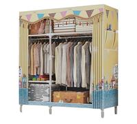 OIFAODAO, Armario De Tela Plegable, Portátil, Organizador, Ropa, Tienda, E-107x46x172cm ，Armario portátil