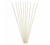 OIFAODAO Barras de latón， 10 Uds. Modelo de Tubo Alambre Redondo Varilla Redonda latón 1,6x250mm, electrodos Soldadura, Accesorios Juguetes, Palo