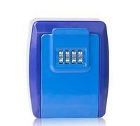 OIFAODAO, Caja de Bloqueo con Llave contraseña, Llaves Cerradura, Almacenamiento Decorativa montada en la Pared,Armarios for, combinación 4 dígitos reiniciable for casa,Caja para Llaves(Blue)