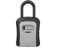 OIFAODAO, Caja Fuerte for Llaves montada en la Pared con grillete extraíble, Adecuada for el hogar, fábrica, Empresa de decoración, Almacenamiento y gestión Obras construcción,Caja para Llaves(Grey)