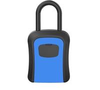 OIFAODAO, Caja Fuerte for Llaves montada en la Pared con grillete extraíble, Adecuada for el hogar, fábrica, Empresa de decoración, Almacenamiento y gestión Obras construcción,Caja para Llaves(Blue)