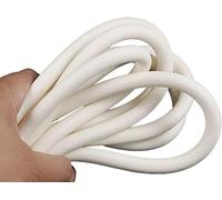 OIFAODAO Cinta de Espuma de Silicona, Tira de Sellado Espuma Silicona, cordón Redondo, Tira Esponja Caucho for herrajes Windows(3.5Mm*2M)