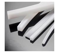 OIFAODAO Cinta de Espuma de Silicona, Tira de Sellado Goma Silicona sólida 1M, Cuadrado Resistente al Calor, 1 Uds(1m 6 * 8Mm)