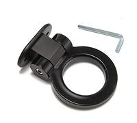 OIFAODAO El Gancho del Remolque， Kit de Pegatinas for Ganchos Remolque Coche, decoración for Parte Trasera y Delantera del, for, Anilla Carreras, Gancho for vehículo, Barra(Black)