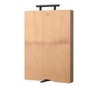 OIFAODAO El tablero, Tabla de cortar bambú doble cara con mango grande 40 x 30 2, cm, ideal for carnes, verduras, frutas, pan y queso, tabla ecológica for cocina, 38 26(40x30x2.2cm)