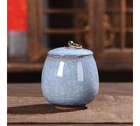 OIFAODAO, Frascos De Almacenamiento Cerámica Creativa 170 Ml Con Tapa Estilo Chino Vintage, for La Decoración Del Comedor Cocina Hogar,A ，Bote para té(B)
