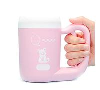 OIFAODAO Limpiador de Patas de Perro, Lavapies portátil for Mascotas, Cepillo Giratorio de Silicona Suave for Perros, Gatos y Cachorros(Pink,S)