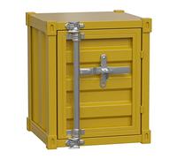 OIFAODAO, Mesa de Centro pequeña, Armario Estilo Industrial Creativo, mesita Noche for Dormitorio, Muebles Decorativos Hierro Forjado Metal, Rojo ，Armarios de Almacenamiento(Yellow)