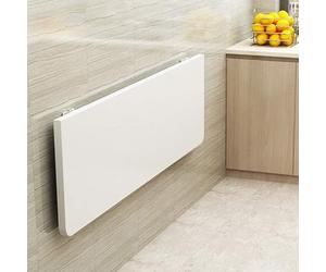 OIFAODAO Mesa de Comedor Plegable, Mesa de Desayuno Plegable, Mesa Auxiliar Flotante, Escritorio de Trabajo(L90xW30cm/L35xW12in)