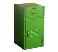 OIFAODAO, Mesita De Noche Estilo Cajón Dormitorio Gabinete Almacenamiento Industrial Retro Mesa Esquina Creativa Muebles Decorativos Multifunción 65 CM,Rojo ，Armarios de Almacenamiento(Green)