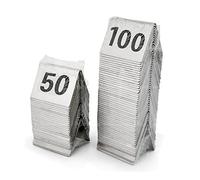OIFAODAO, Números de mesa W- s Placas signos - for restaurante Café Bar Lugar Marcador Tarjetas, Tarjeta digital 1-50 o 1-100/1 a 100,Mesa del restaurante.(1 to 100)