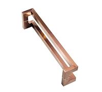 OIFAODAO Puerta de vidrio, Ducha de baño moderna alta resistencia con entrada acero inoxidable, herrajes, tirador puerta cobertizo vidrio dos lados(Rose Gold,23.6in (60cm))