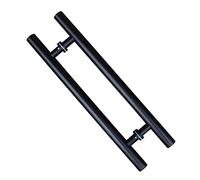 OIFAODAO Puerta de vidrio, Manijas de empuje y tirador acero inoxidable 304 alta resistencia, modernas, for interiores, exteriores, entradas, duchas, vidrios tiendas(L:80cm(31.4in)/50cm(19.6in))